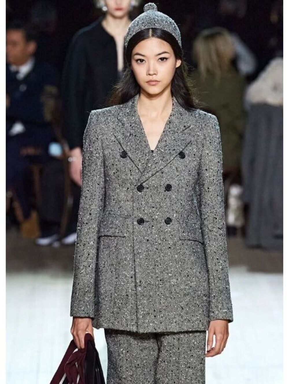 NWT Marc Jacobs Tweed Shaped Jacket with Strass